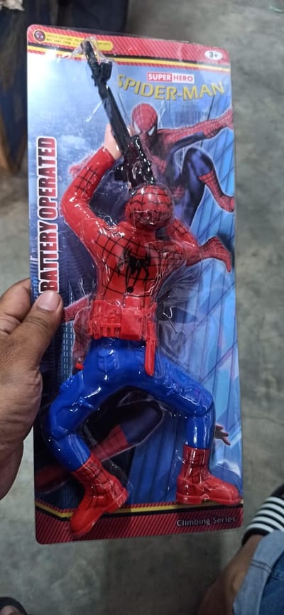 Battery Operated Spider-Man Climbing Toy – Sound & Light Super Hero Toy_img_0