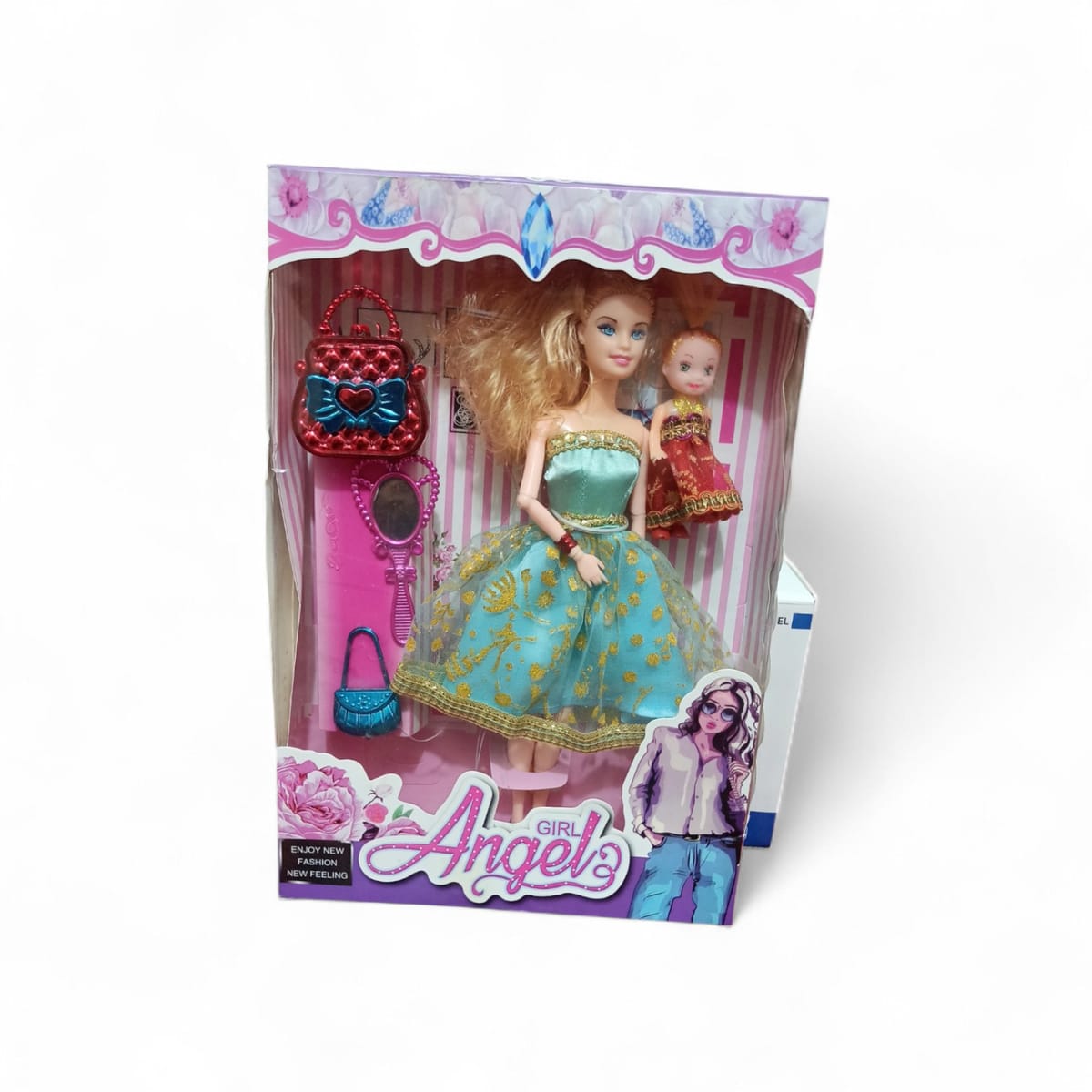 Angel Girl Fashion Doll Set with Baby Doll & Accessories – Princess Style Toy for Girls