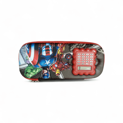 Kids Smart Pencil Box with Calculator – Cartoon Design School Pencil Case_img_1